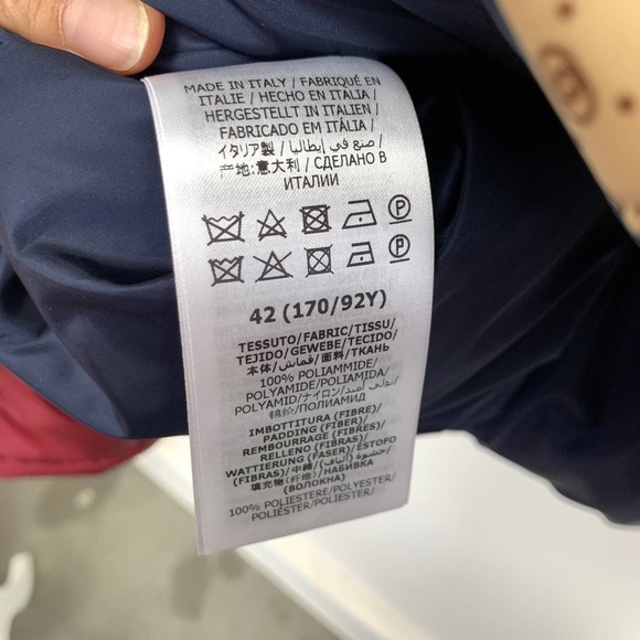 NWT Gucci GG parachute padded colour-block jacket Size 42 - Picture 11 of 16